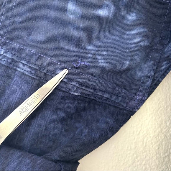 Barn Chore Coat NEW One-of-a-Kind Utility Jacket Over-Dyed Blue Size Large - Picture 14 of 16